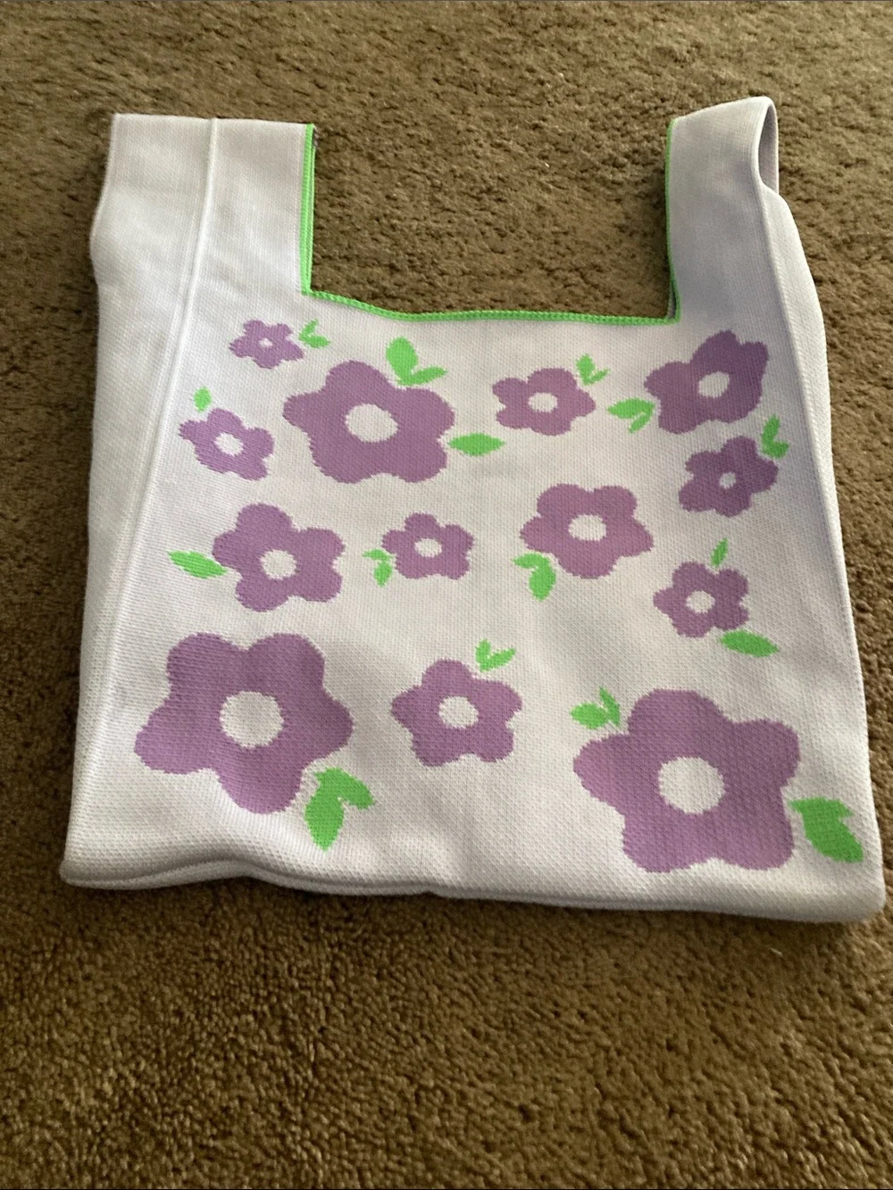 Polyester tote with handles soft